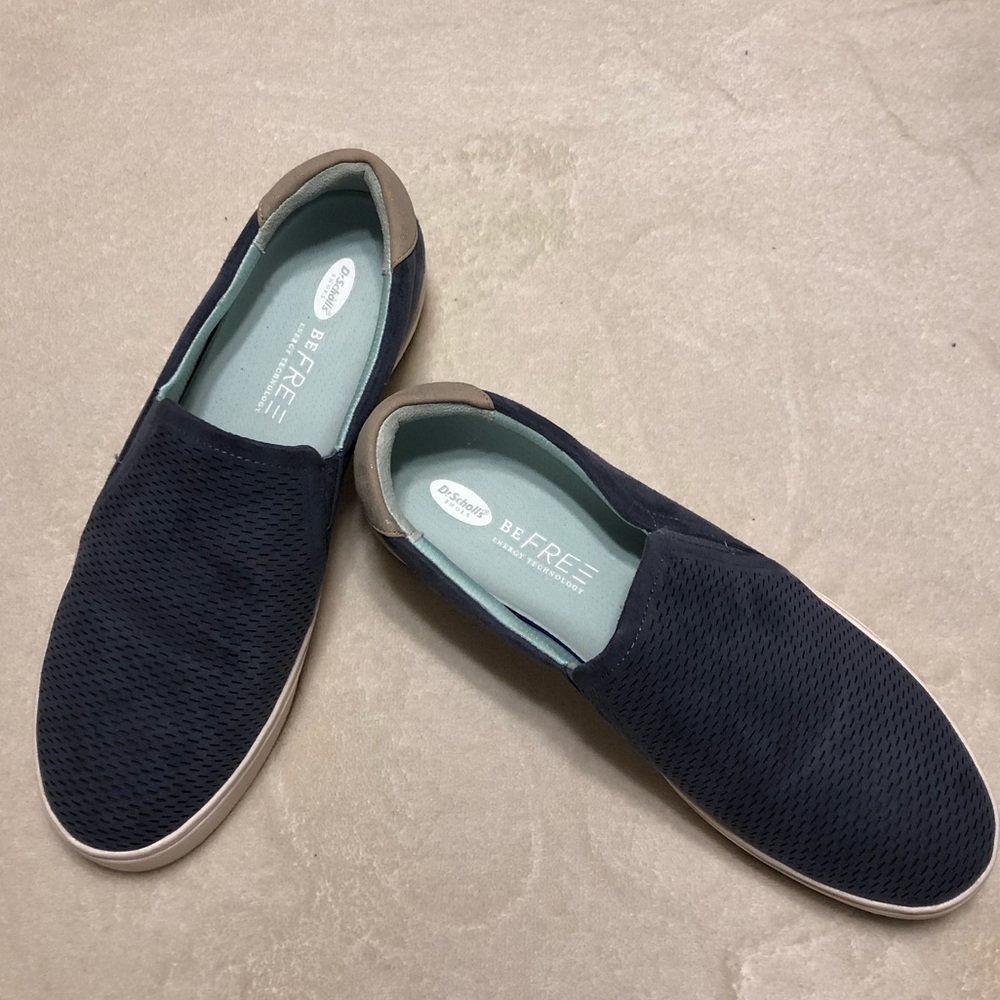dr scholl’s women’s madison slip on sneaker blue